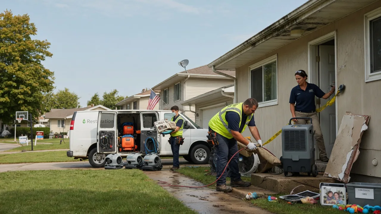 Water Damage Restoration in Dover, IL near me